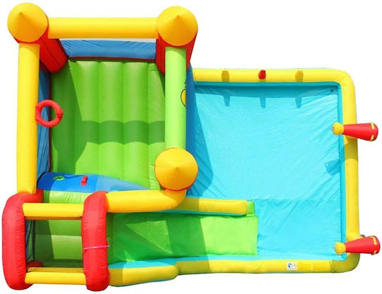 Happy Hop Inflatable Jump and Splash with Trampoline and Slide for Ages 3+