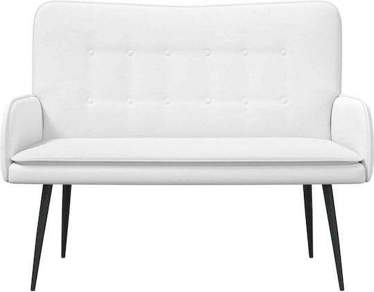 Doppelsitzer Sofa Weiß 115x61x87cm