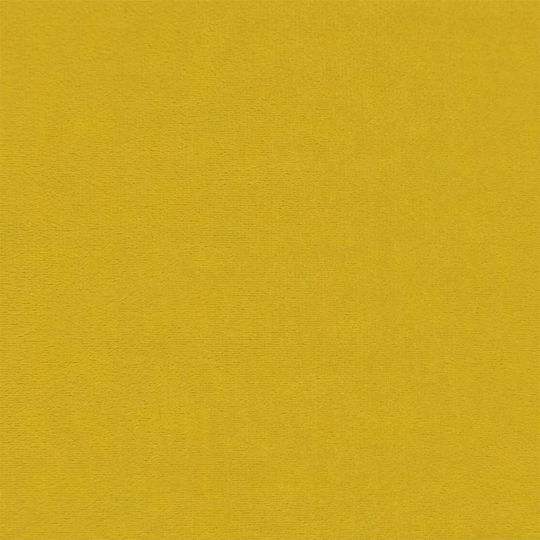 Two-Seater Velvet Yellow Couch 115x61x87 cm