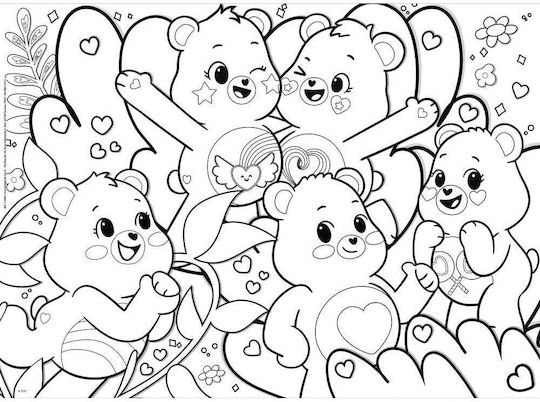Lisciani Παζλ Maxi Floor Double-face Care Bears 24 Κομμάτια 116881 116881