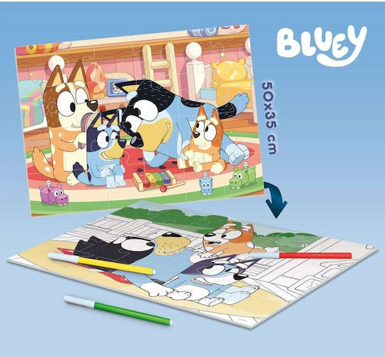 Lisciani Kinderpuzzles Plus Doppelseite Bluey 24 Teile 116799