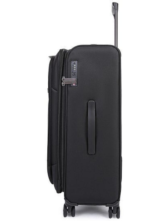 Large Fabric Suitcase Cardinal 5200/78 Black