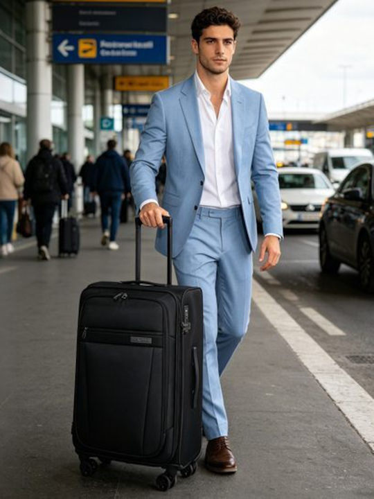 Large Fabric Suitcase Cardinal 5200/78 Black