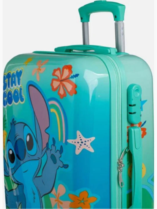 Kinder Reisegepäck Trolley Türkis Stitch 35lt 39x22x75cm
