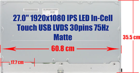 IPS / LED / Touch 1920x1080 Matte Screen for Lenovo Ideacentre Aio 3-27imb05 F0ey 3-27itl6 F0fw 3-27alc6 F0fy 3-27iap7 F0gj 5d10w33957 1-SCR0722 Laptop