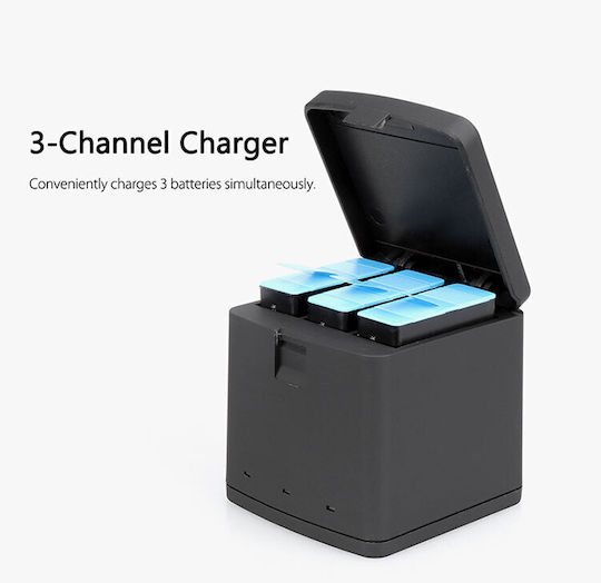 KEDD Actionkamera-Ladegerät Gopro Hero 13 Schwarz — 3 Batterien