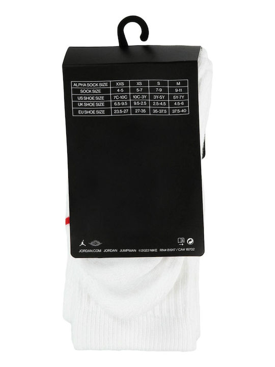 Jordan Athletic Kids' Long Socks Jumpman White 3 Pairs