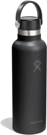 Hydro Flask Standard Mouth Μπουκάλι Θερμός 600ml Black