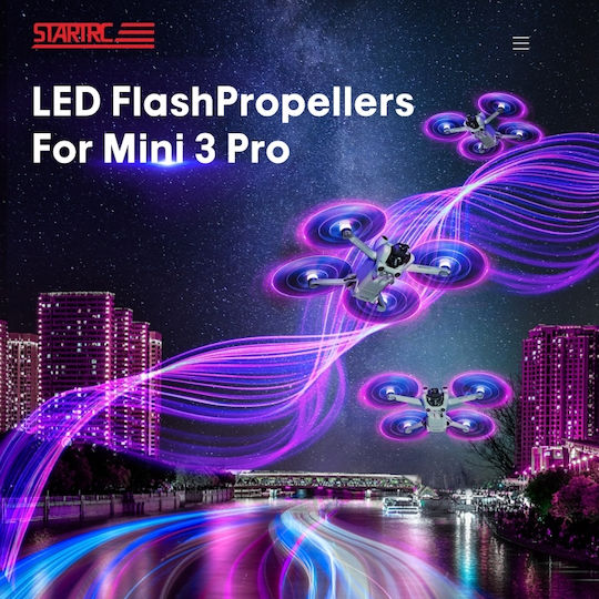 Dji Mini 4 Pro Mavic Mini 3 Pro Startrc 2 Бройки Цветни LED Флаш Лампи Нискошумни Прозрачни Перки