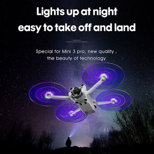 Dji Mini 4 Pro Mavic Mini 3 Pro Startrc 2 Бройки Цветни LED Флаш Лампи Нискошумни Прозрачни Перки