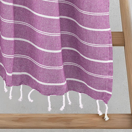 Lino Pestemal Pareo Veliu 90x180 Lilac
