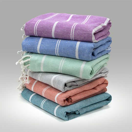 Lino Pestemal Pareo Veliu 90x180 Lilac