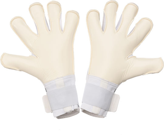 Lupos Helix One Pro Mănuși de Portar — Latex German Contact — Croială Hibridă — alb/argintiu