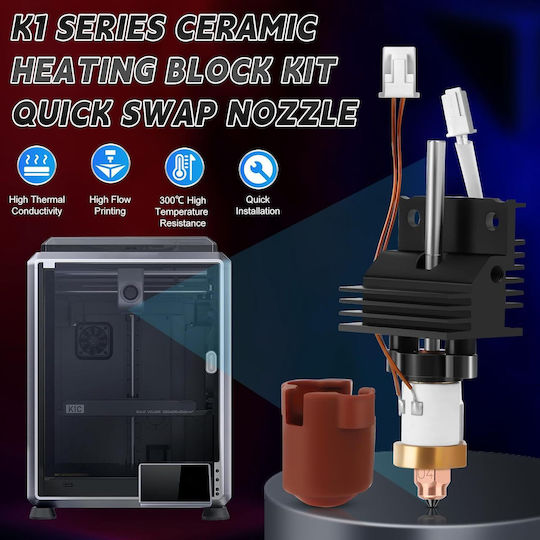 Kit Upgrade Hotend 31 Piese Creality K1/k1 Max/k1c Imprimantă 3D Bloc de Încălzire Ceramic Duza 0.4 Mm Viteze Până la 600 Mm S Rezistent la Temperatură Înaltă Unelte de Curățare Accesorii