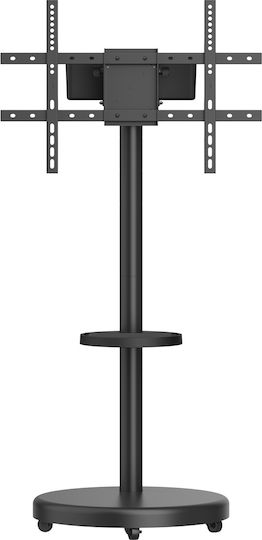 Brateck FS38-46TWE Suport TV de Pardoseală cu Braț de Extensie până la 86" și 50kg Negru