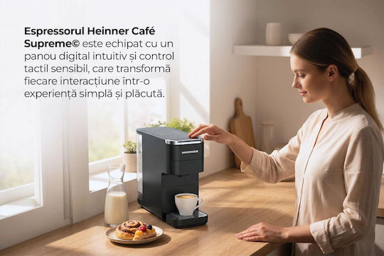 Heinner Καφετιέρα για Κάψουλες Nespresso Μαύρη