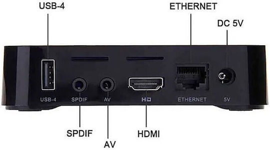 TV Box MXQ 4K 6930720005058 Full HD with Wi-Fi 16GB RAM and 256GB Storage with Android 11.1 Operating System