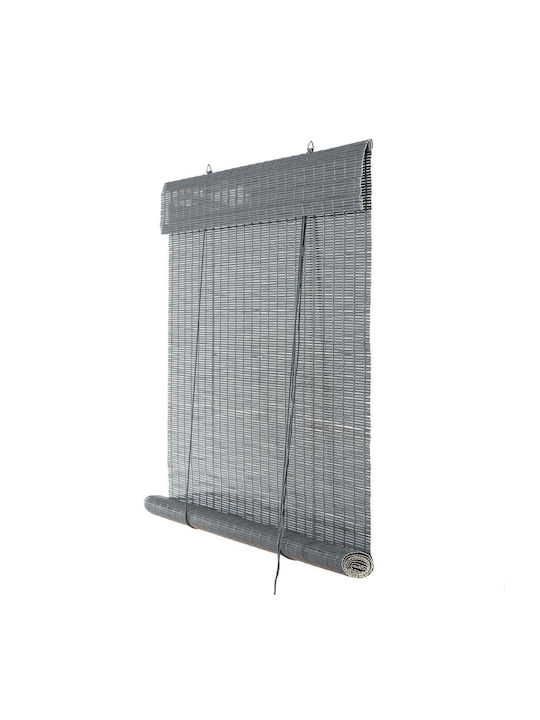 Bamboo Blinds Shade in Gray Color P60xH160cm