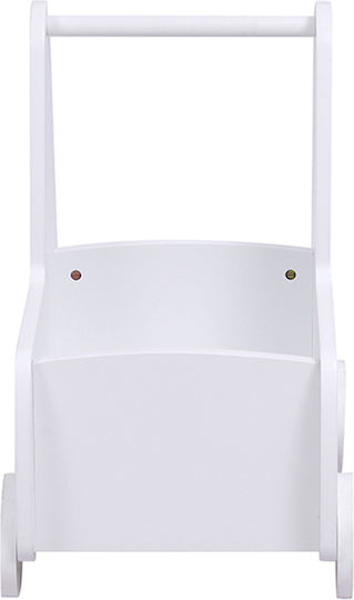 Homemarkt Troler Copii Căruț Ricki Hm18341.03 Mdf și Placaj Alb 33x45x50cm