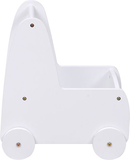 Homemarkt Troler Copii Căruț Ricki Hm18341.03 Mdf și Placaj Alb 33x45x50cm