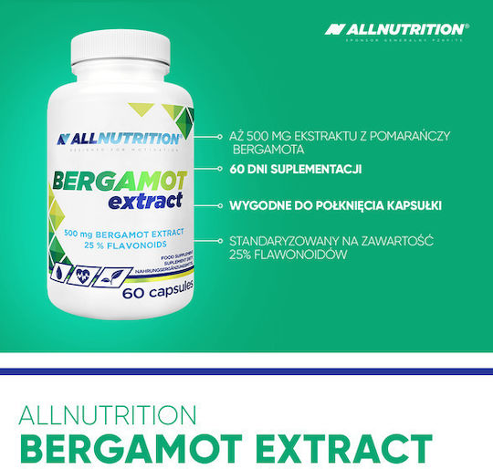 AllNutrition Bergamotte Extrakt 500mg 60 Kapseln Citrus