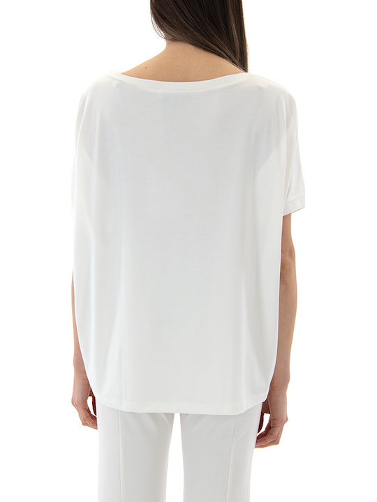 MY T Damen Oversized T-shirt Weiß MY T Damen Oversized T-shirt Weiß