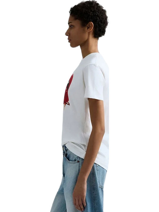 Damen Bluse Baumwolle Naturweiß
