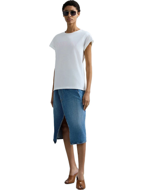 Damen Bluse Baumwolle Naturweiß