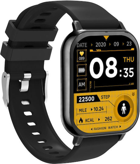 Denver SWC-176 Smartwatch With Heart Rate Monitor Black