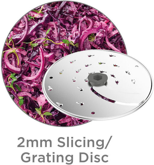 Kenwood Compact Procesoare Alimentare Multifuncțional 650W cu Recipient de 1.3l și Vas Blender Gri
