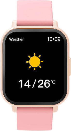 Denver SWC-176 Smartwatch mit Herzfrequenzsensoren (Rosa)