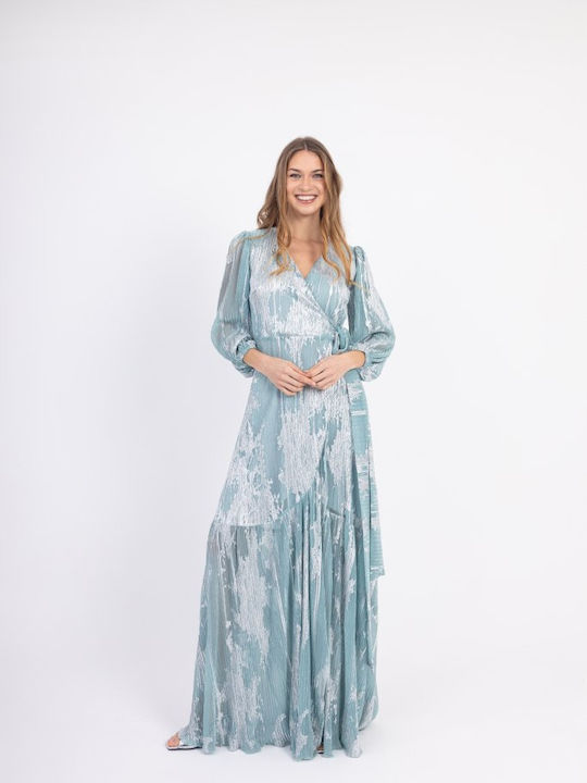 Sommer Maxi Damenkleid für Hochzeit - Taufe Türkis