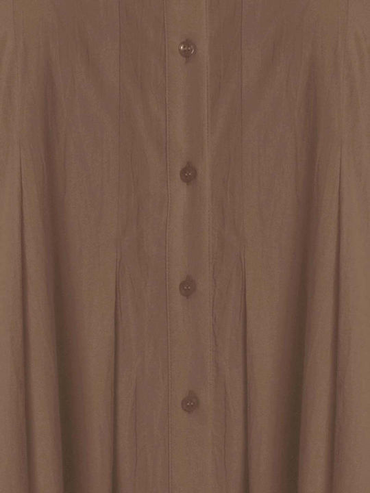 Rochii De Vară Pentru Femei Midi Rochie-Cămașă Bej