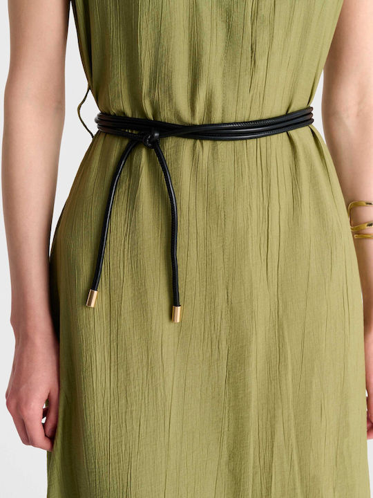 Sommer Midi Damenkleid Grün