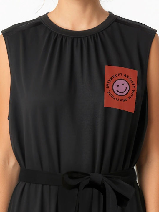 Summer Midi Dress Black