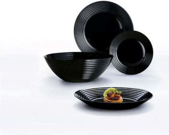 Luminarc Negru Porțelan Set de Vase 19buc Luminarc Negru Porțelan Set de Vase 19buc