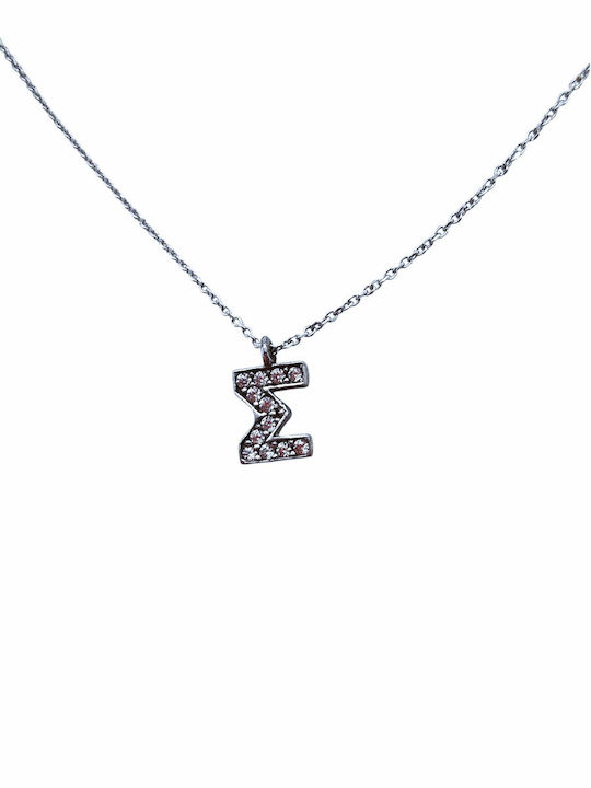 Kosmima1 Halskette Monogramm S aus Silber