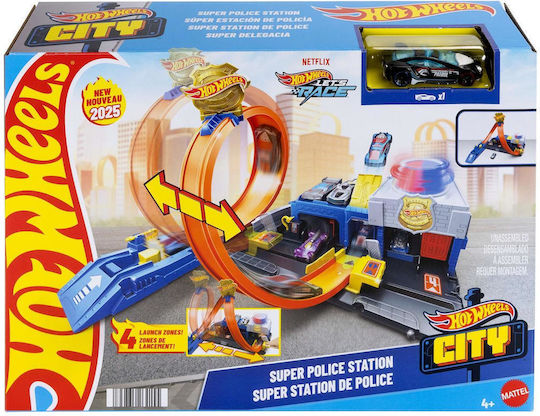 Mattel Garage Monster Trucks Super Police Station Monster Truck