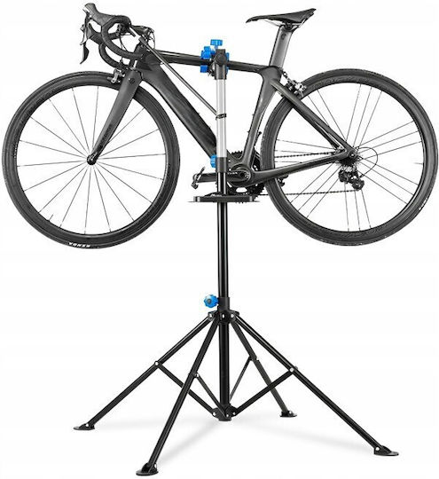Stand De Reparații Profesional Pentru Bicicletă Zola Reglabil Pe Înălțime 108-190 Cm Prindere Cu Clește 25-55 Mm Greutate Susținută 30 Kg Metal Plastic Negru Albastru