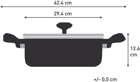 Tefal Excellence Oală Joasă din Aluminiu 5.2l