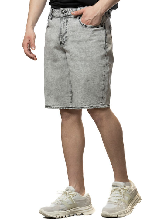 Men's Gray Denim Shorts