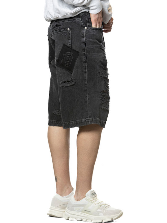 Men's Denim Shorts Black