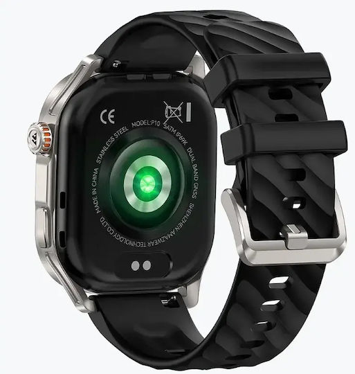 Kospet Kospet P10 Edelstahl Smartwatch mit Herzfrequenzmesser (Silber)