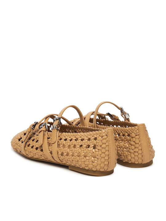 Indy Women's Ballerina Shoes in Brown Colour