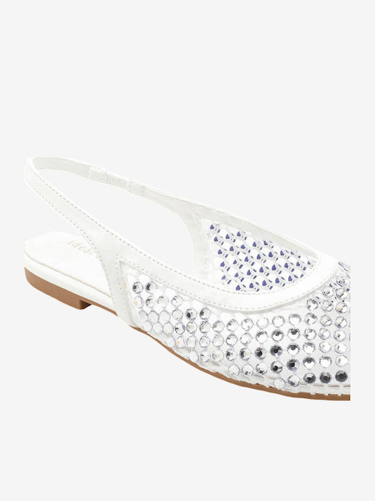Damen Ballerinas Weiße