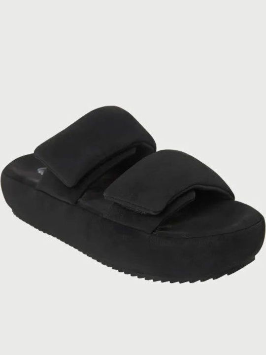 Γυναικεία Σανδάλια Flatforms Μαύρα
