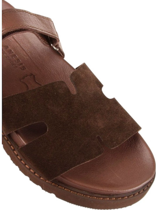 Leather Women's Anatomic Brown Sandals