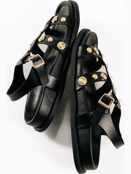 Women's Flat Sandals Flatforms Black