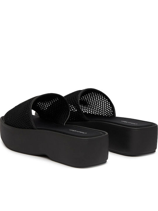 Γυναικεία Σανδάλια Flatforms Μαύρα