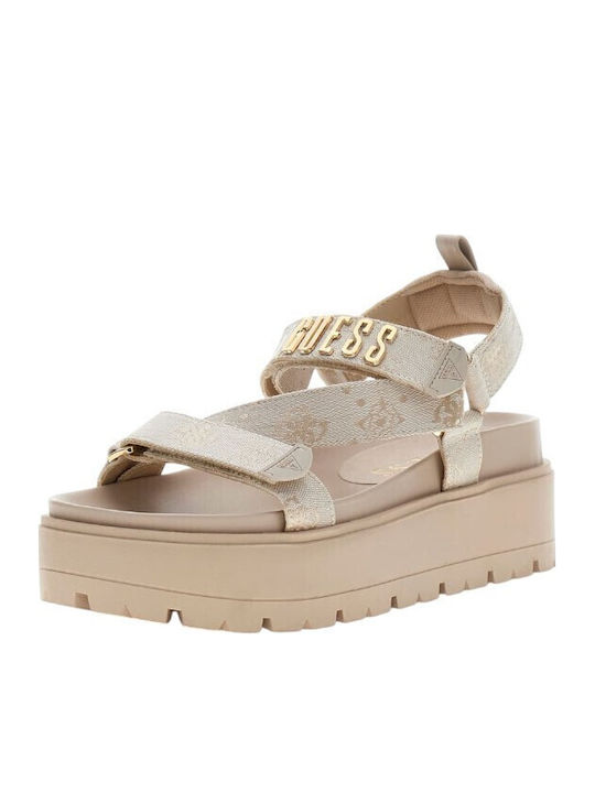 Damen Beigen Flatforms
